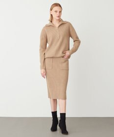 BEIGE ベイジ ハーフジップ ニット 最終セール トップス ニット