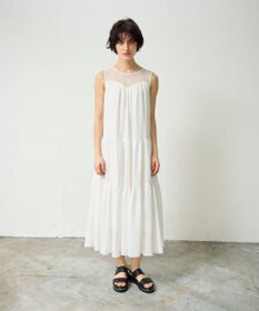 GRACE CONTINENTAL シアードレープマキシ