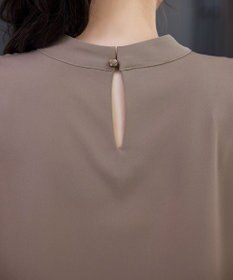 Tiaclasse 【ブラウス&パンツ2点セット】サイドプリーツブラウス×テーパードパンツ セットアップ