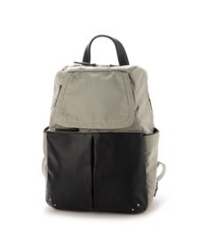 Y'SACCS NEWナイロン×レザーコンビシリーズ　前ポケットミニリュックサック