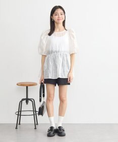 earth music&ecology シアージャガードペプラムチュニック