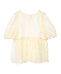 earth music&ecology シアージャガードペプラムチュニック