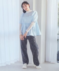 earth music&ecology シアージャガードペプラムチュニック