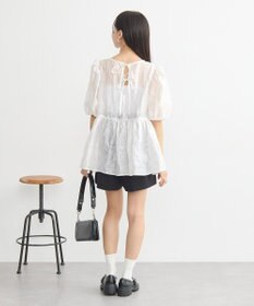 earth music&ecology シアージャガードペプラムチュニック