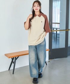 WEGO 【ユニセックス着用ITEM/MLサイズ展開】別注USPOLO　ヘビーウェイトポロT