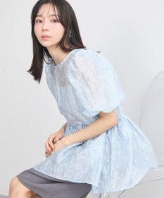 earth music&ecology シアージャガードペプラムチュニック