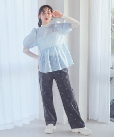 earth music&ecology シアージャガードペプラムチュニック