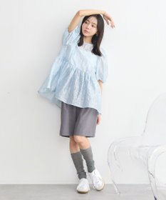 earth music&ecology シアージャガードペプラムチュニック