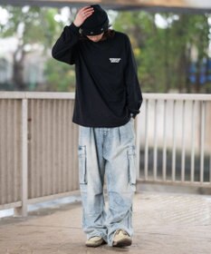 WEGO 【ユニセックス着用ITEM】別注VISIONゴーストスケーターグラフィックT（LS）