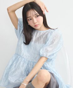 earth music&ecology シアージャガードペプラムチュニック