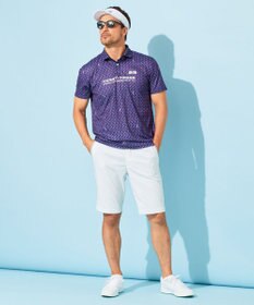 23区GOLF 【MEN】【接触冷感・UVケア・吸水速乾】アイス柄 ポロシャツ