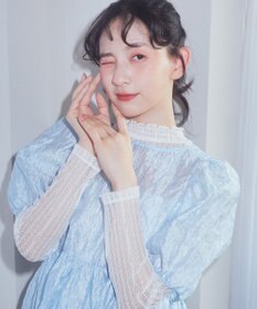 earth music&ecology シアージャガードペプラムチュニック