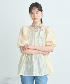 earth music&ecology シアージャガードペプラムチュニック