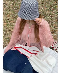 Green Parks ＳＥＴ２点　透かしカーデ＋キャミソール