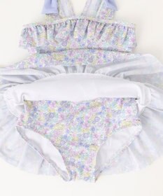 ANY KIDS 総柄 フリル ワンピース 水着