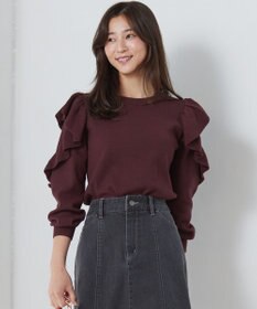 ANY SIS 【洗える】フリルスリーブ ニット