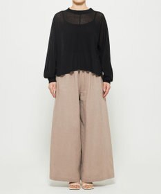 uncrave シアーハイツイストリブ ドルマントップス