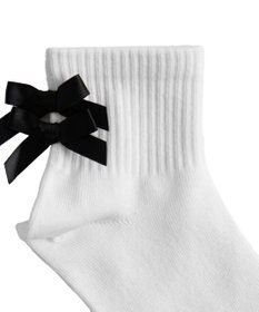 WEGO Wリボンアンクルソックス