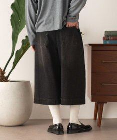 WEGO クロップドワイドデニムパンツ