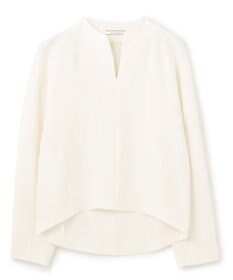 BEIGE， 【洗える】RUE / スリットネックフォルムブラウス