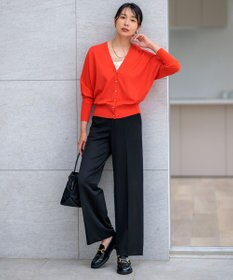 23区 【洗える】ヴィスコースストレッチ ドルマンスリーブ カーディガン