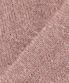 Feroux 【洗える】ラメシャギー カーディガン