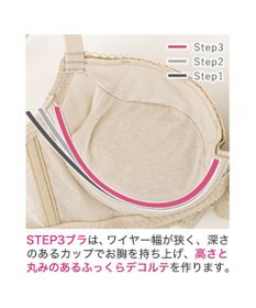 BRADELIS New York 【BRADELIS New York ブラデリス】ジャクリーンステップ3ブラ24A1 育乳補整 補正 ブラジャー 下着 幅狭ワイヤーでバストを整える