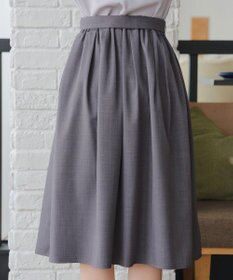 Tiaclasse L ベルト付きフレアスカート