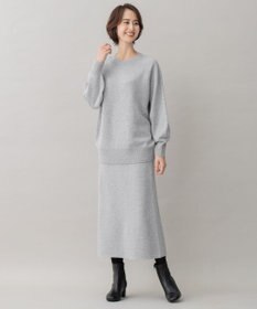 自由区 【洗える】ウールカシミヤブレンド ニットスカート