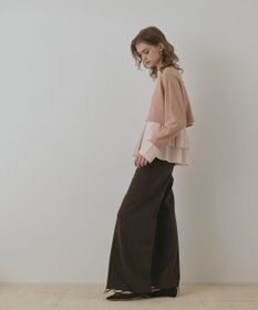 GRACE CONTINENTAL タックフリルヘムカットトップ