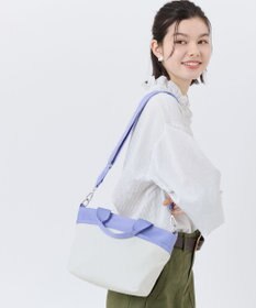 LeSportsac SMALL BUCKET TOTE/メレンゲ/ペリウィンクルドリーム