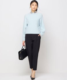 組曲 【暖かい・美シルエット・ストレッチ】バックウォーム テーパードパンツ