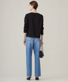 ICB 【洗える】シンプルジャージー クロップドTシャツ