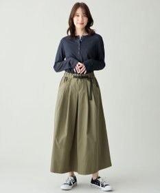 ANY クリアラメフライスヘンリーネックプルオーバー