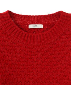 earth music&ecology ポコポコジャガードニットプルオーバー