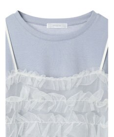 Green Parks ・ｓｗｉｎｇ　ｂｙ　ＳＥＴ２点チュールビスチェ＆フレンチＴ