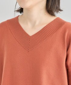 Green Parks 異素材切替ニットチュニック