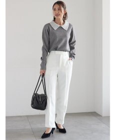 Te chichi ラメフェザーデコラカラーニット