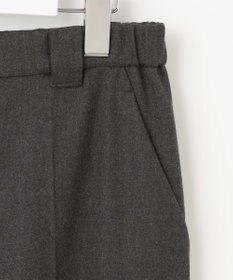 自由区 【洗える】ウォッシャブルハイカウントフラノ ストレートパンツ