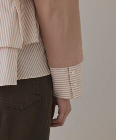 GRACE CONTINENTAL タックフリルヘムカットトップ