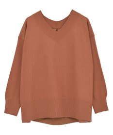 Green Parks 異素材切替ニットチュニック