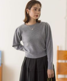 組曲 L 【アンサンブル対応可】ピュアカシミヤクロップド丈ニット