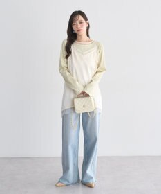 earth music&ecology レイヤード風テレコプルオーバー