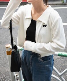 WEGO ヴィンテージウォッシュWZIPトップス