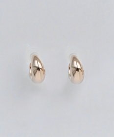 Phoebe 【金属アレルギー対応】ぷっくりフープセラミックピアス　シャンパンゴールド