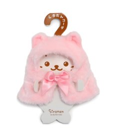 Mother garden しろたん ついてきちゃうしろたん マスコット 着せ替え服 《にゃんこポンチョ ピンク》 単品