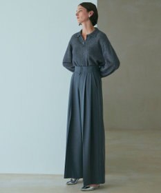 NAVE 【Nave・洗える】2WAYツイル ワイドパンツ