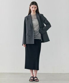 BEIGE， TOPAZ / アレンジギャザー ニット
