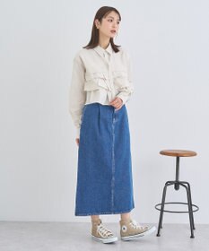 earth music&ecology ナローデニムスカート