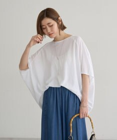 YECCA VECCA 異素材切替バックデザインプルオーバー